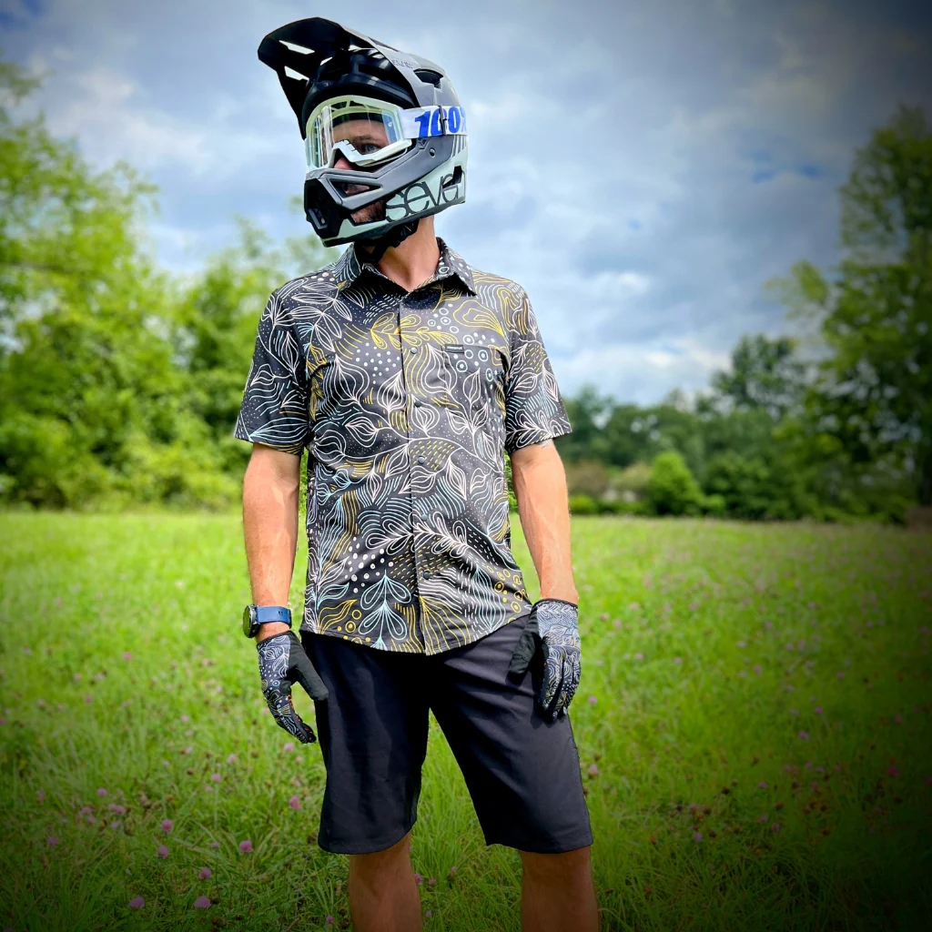 Tech 2.0 MTB Glove (Black Floral) - Image 4