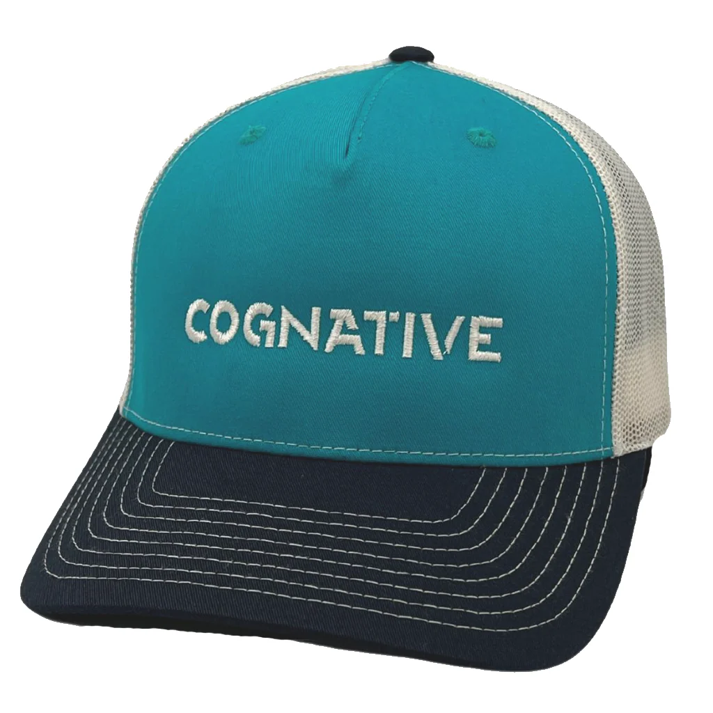 Cognative Logo - Mesh Back MTB Trucker Hat (Teal)