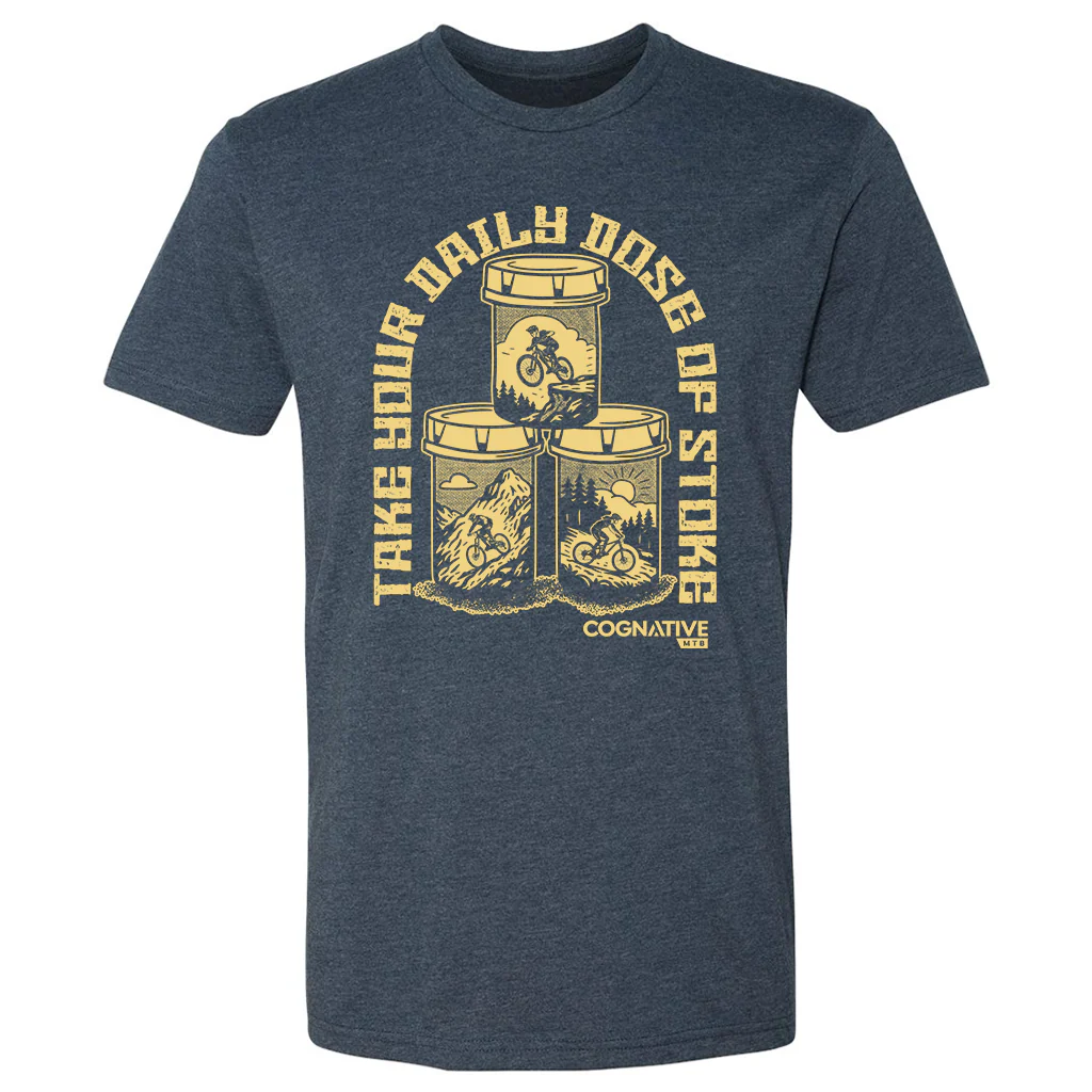 Daily Dose of Stoke Unisex MTB Shirt (Heather Navy)
