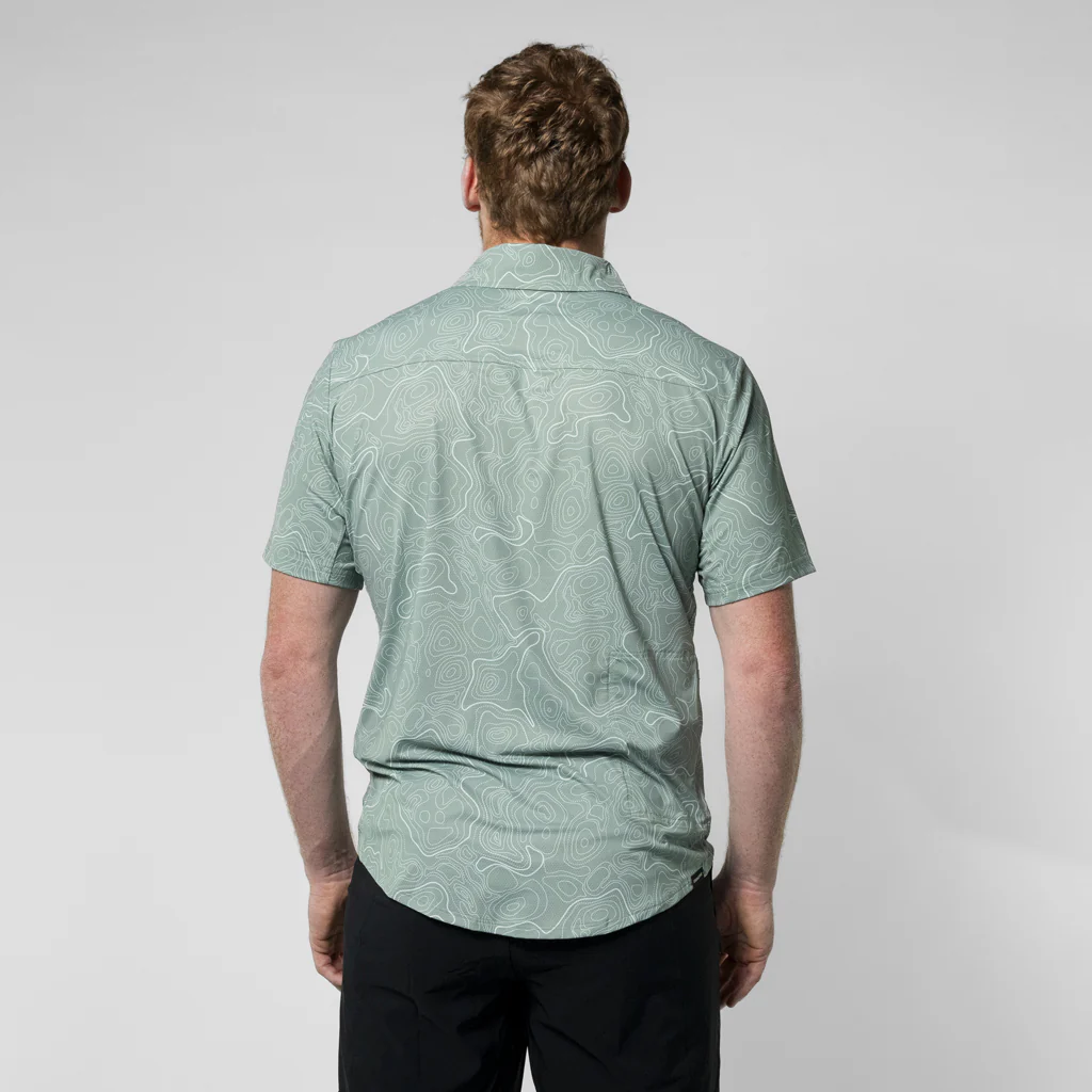 Men's Short Sleeve Catalyst Mountain Bike Button-Down Shirt - Image 12