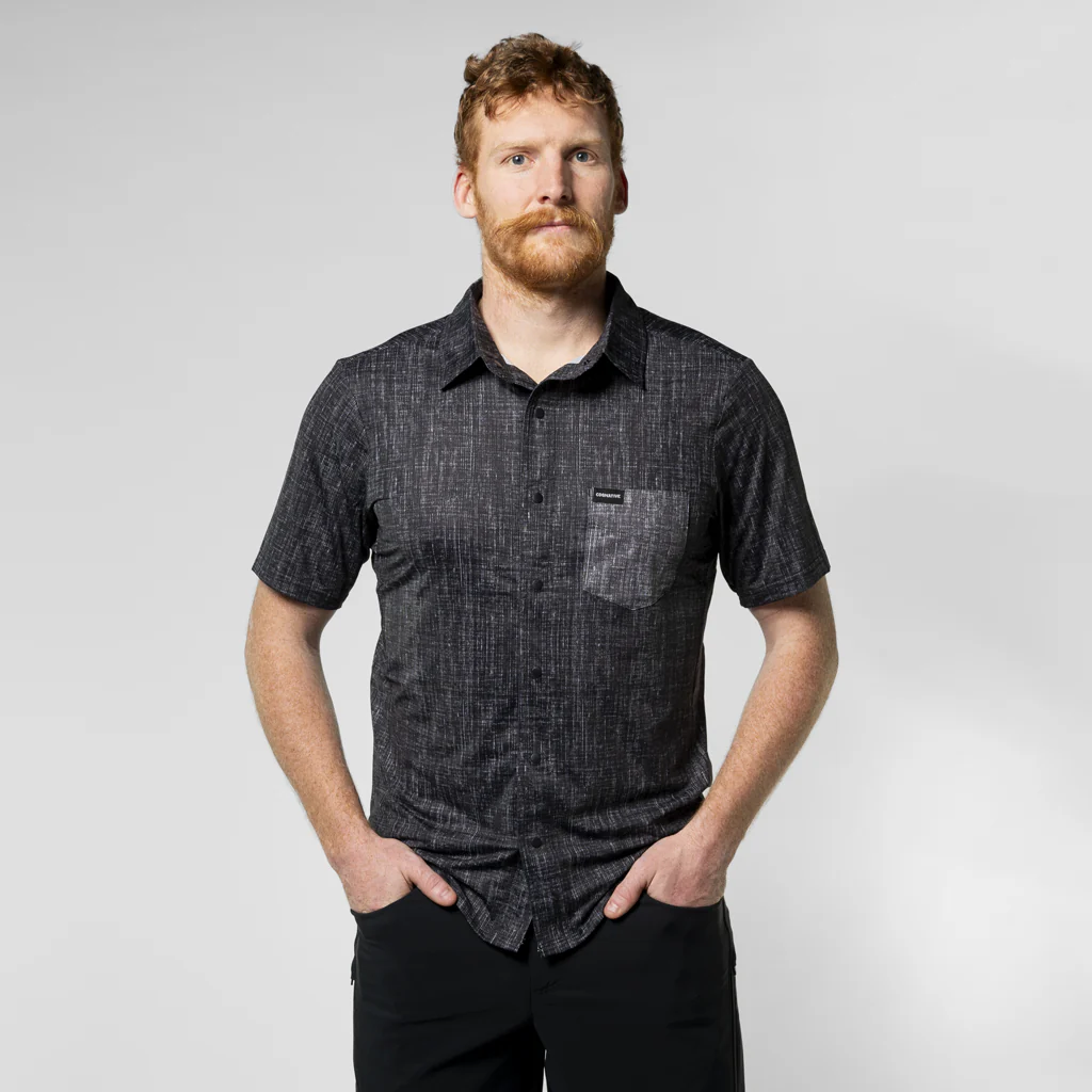 Men's Short Sleeve Catalyst Mountain Bike Button-Down Shirt - Image 16