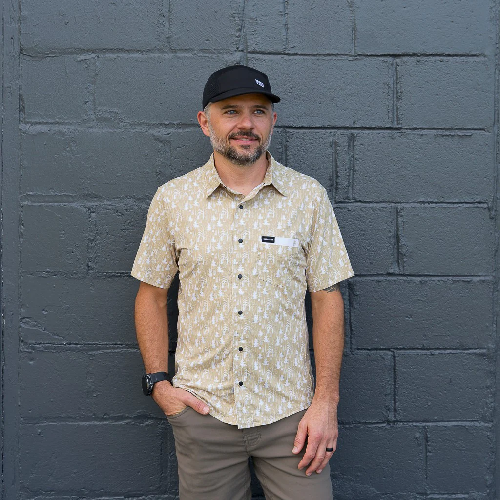 Men's Short Sleeve Catalyst Mountain Bike Button-Down Shirt - Image 27