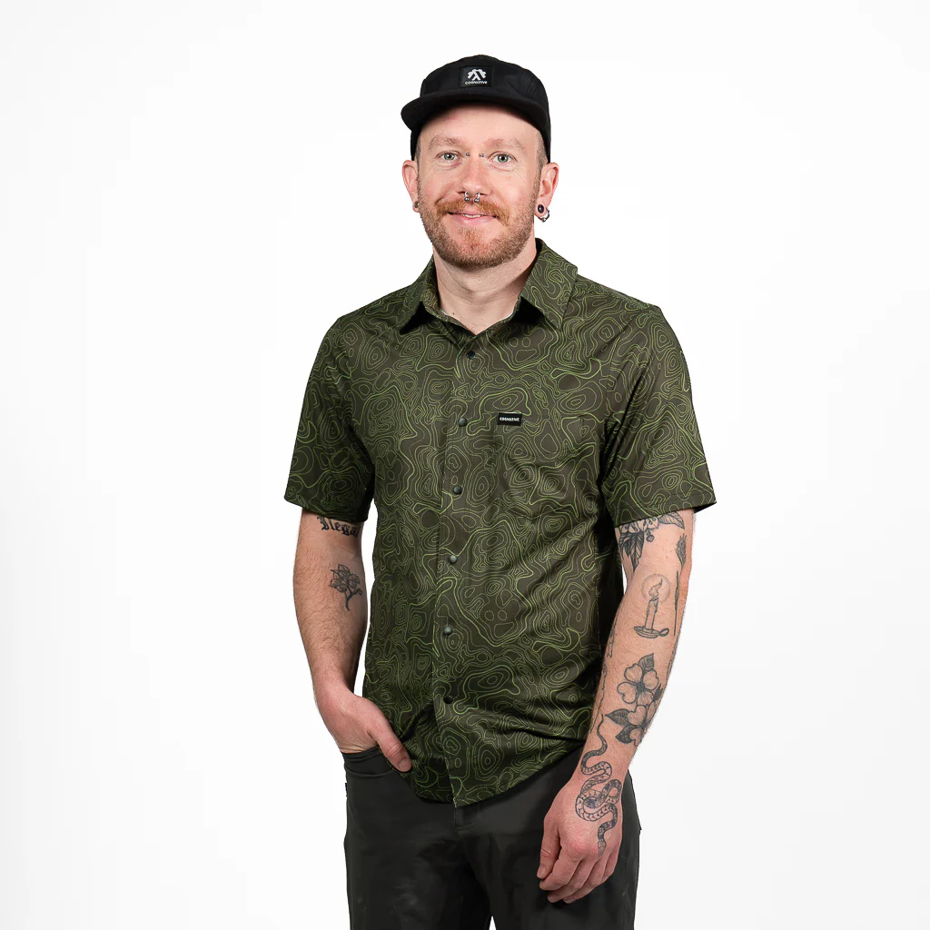 Men's Short Sleeve Catalyst Mountain Bike Button-Down Shirt - Image 32