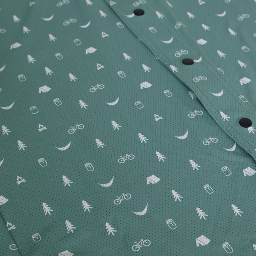 Men's Short Sleeve Catalyst Mountain Bike Button-Down Shirt - Image 41