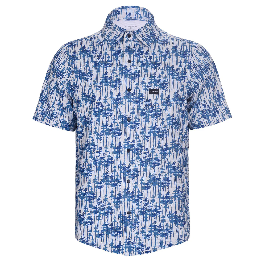 Men's Short Sleeve Catalyst Mountain Bike Button-Down Shirt - Image 43