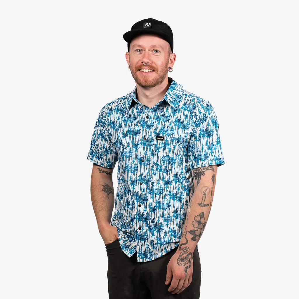 Men's Short Sleeve Catalyst Mountain Bike Button-Down Shirt - Image 44