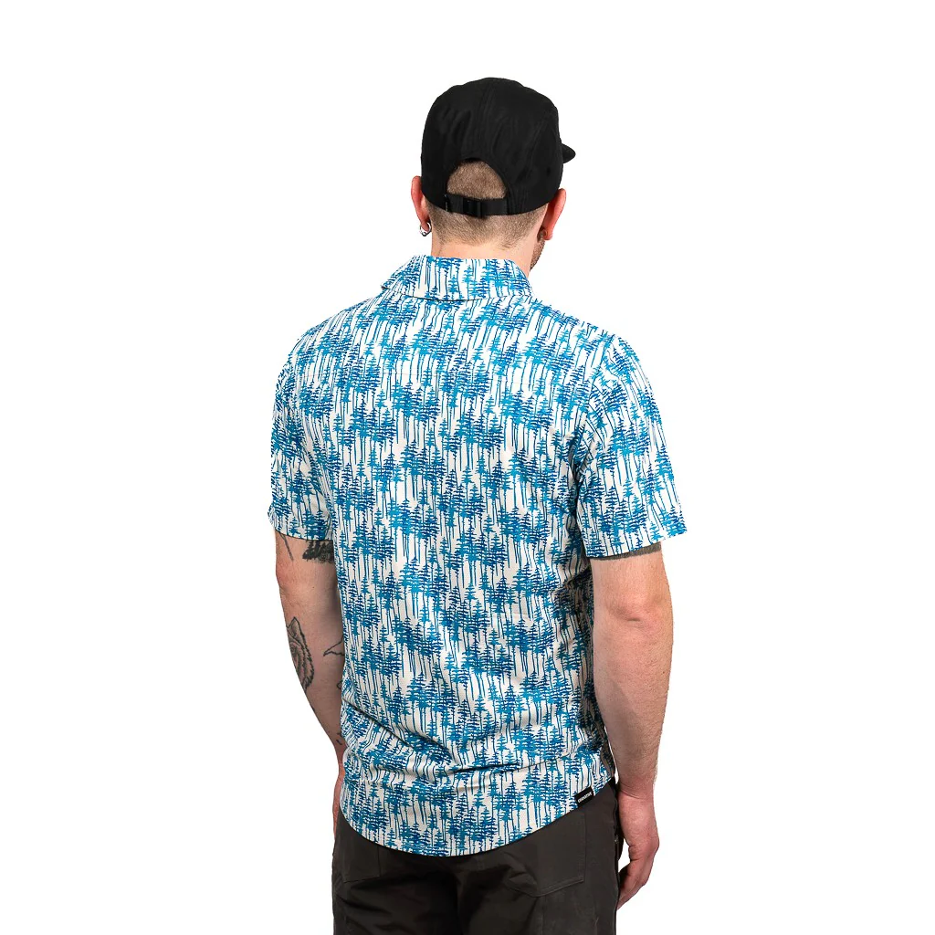 Men's Short Sleeve Catalyst Mountain Bike Button-Down Shirt - Image 48