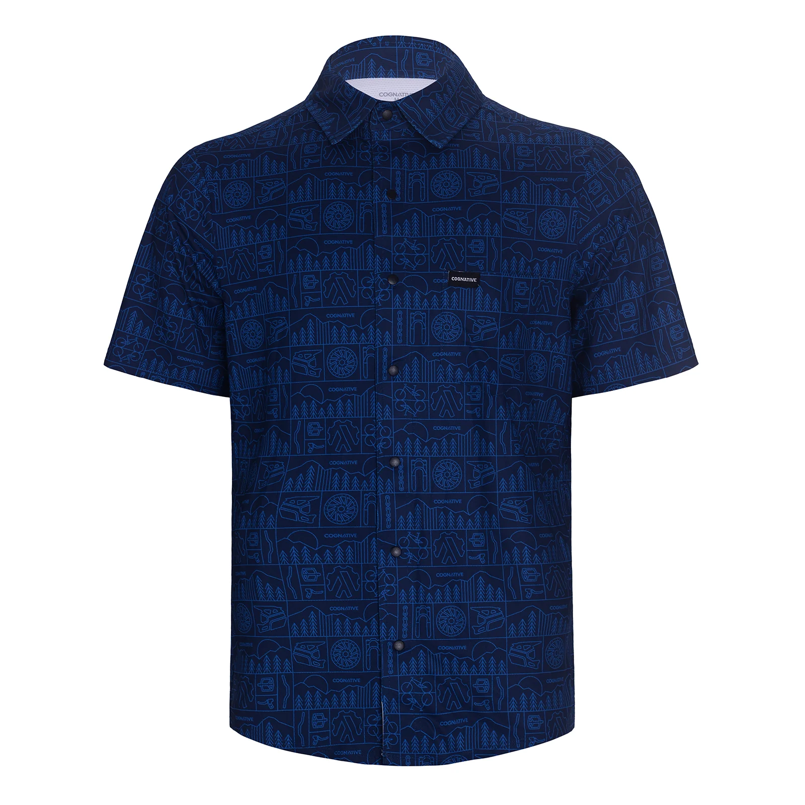 Men's Short Sleeve Catalyst Mountain Bike Button-Down Shirt - Image 51