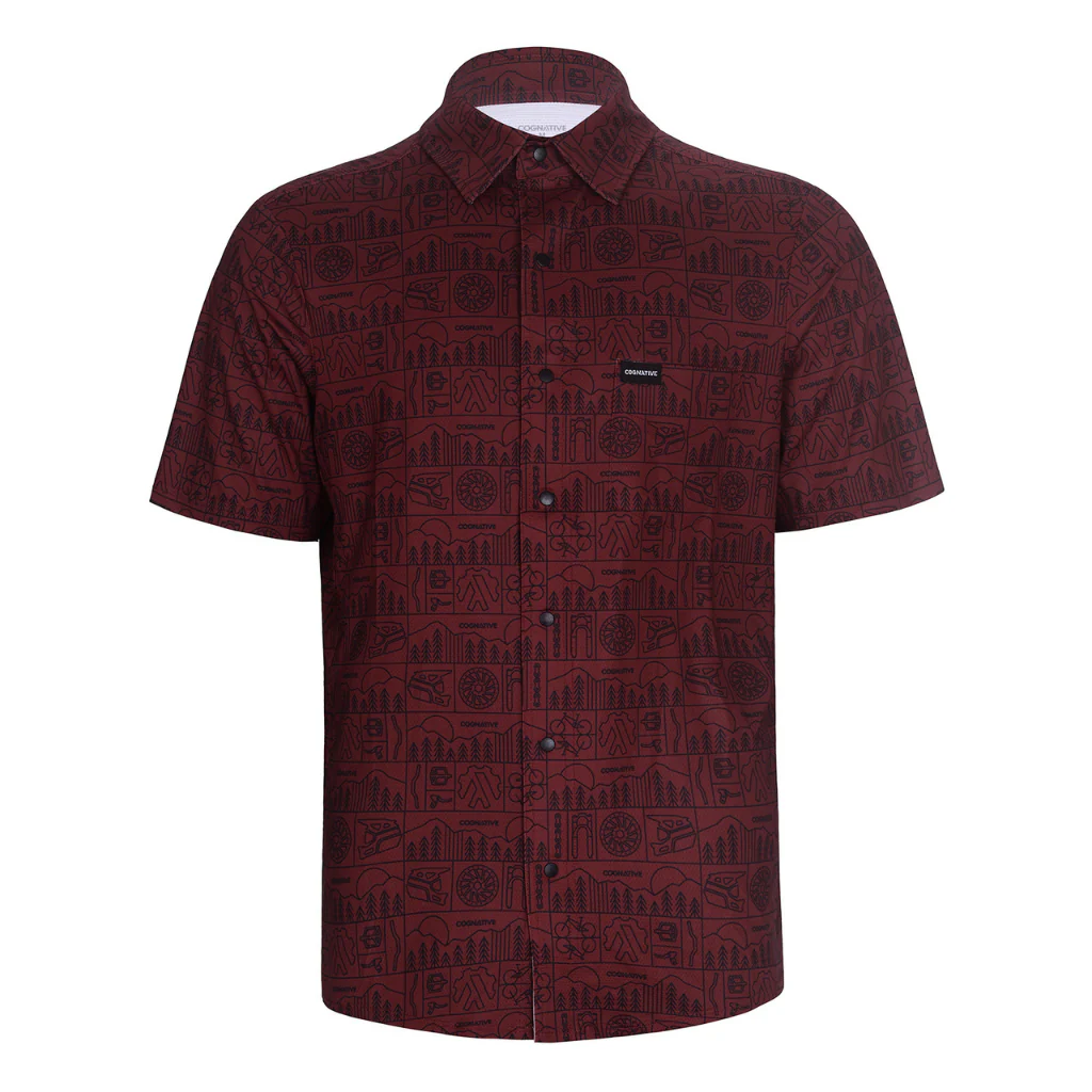 Men's Short Sleeve Catalyst Mountain Bike Button-Down Shirt - Image 52