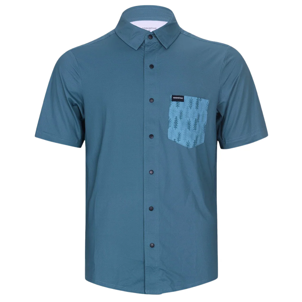 Men's Short Sleeve Catalyst Mountain Bike Button-Down Shirt | SALE - Image 11