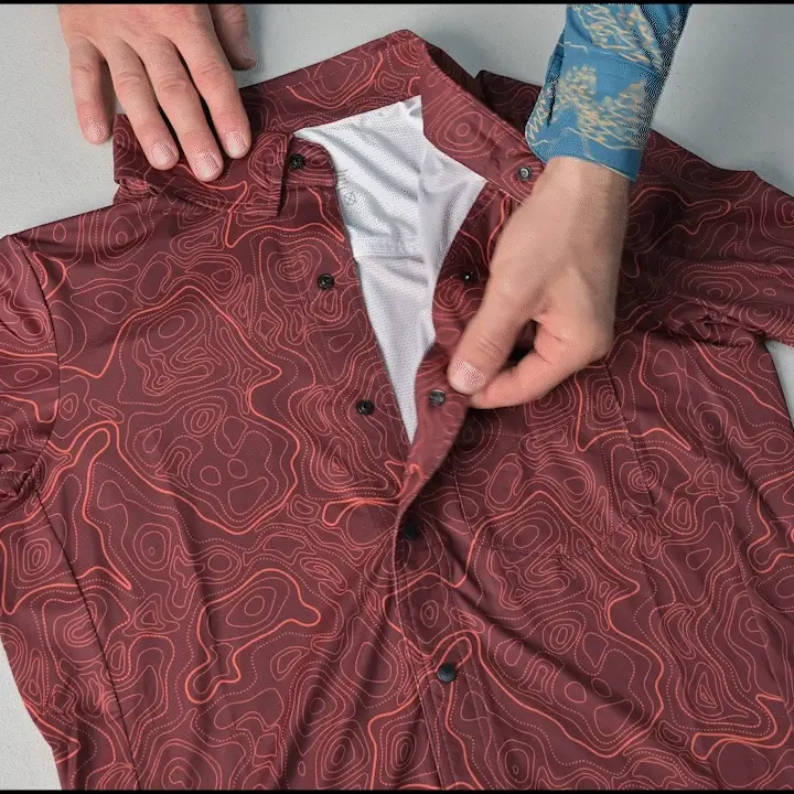 Men's Short Sleeve Catalyst Mountain Bike Button-Down Shirt | SALE - Image 14