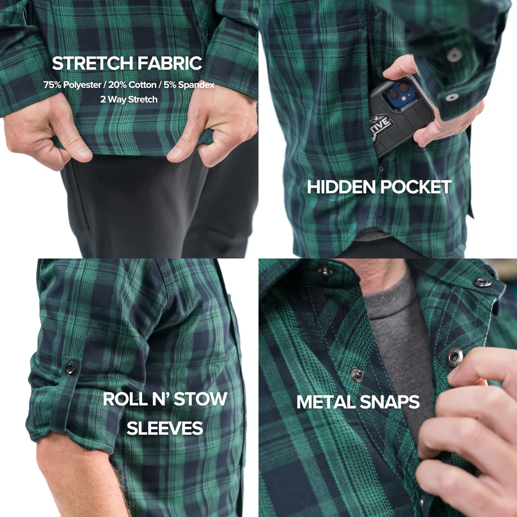 Men's Technical Mountain Bike Flannel - Image 14