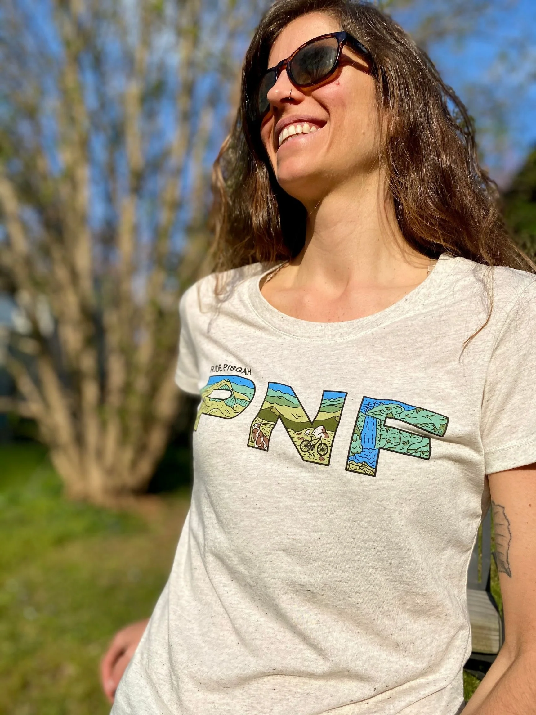 Women's Ride Pisgah Shirt (Oatmeal) - Image 4