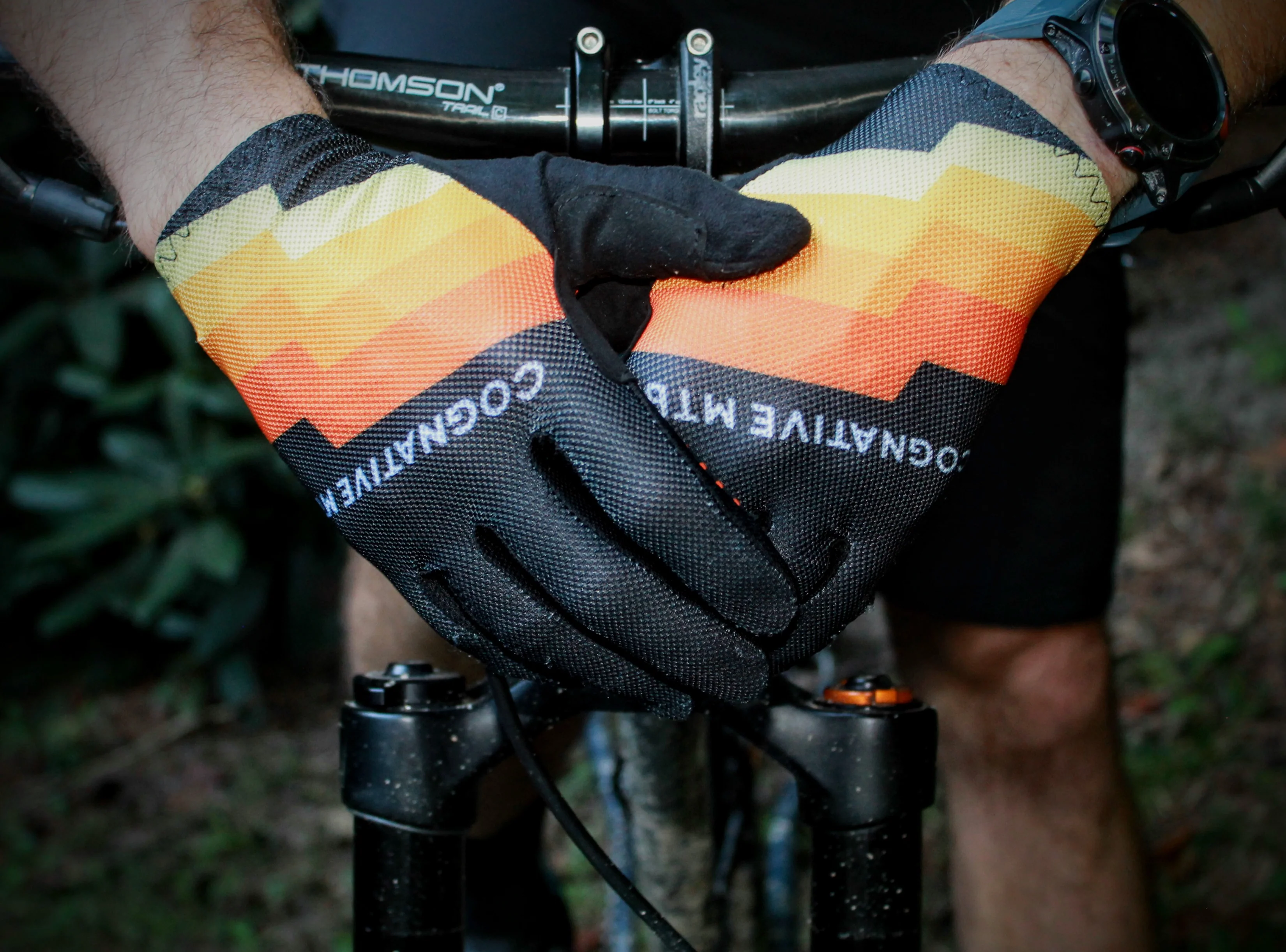 Summer Mountain Bike Glove | Signal Black/Orange - Image 5