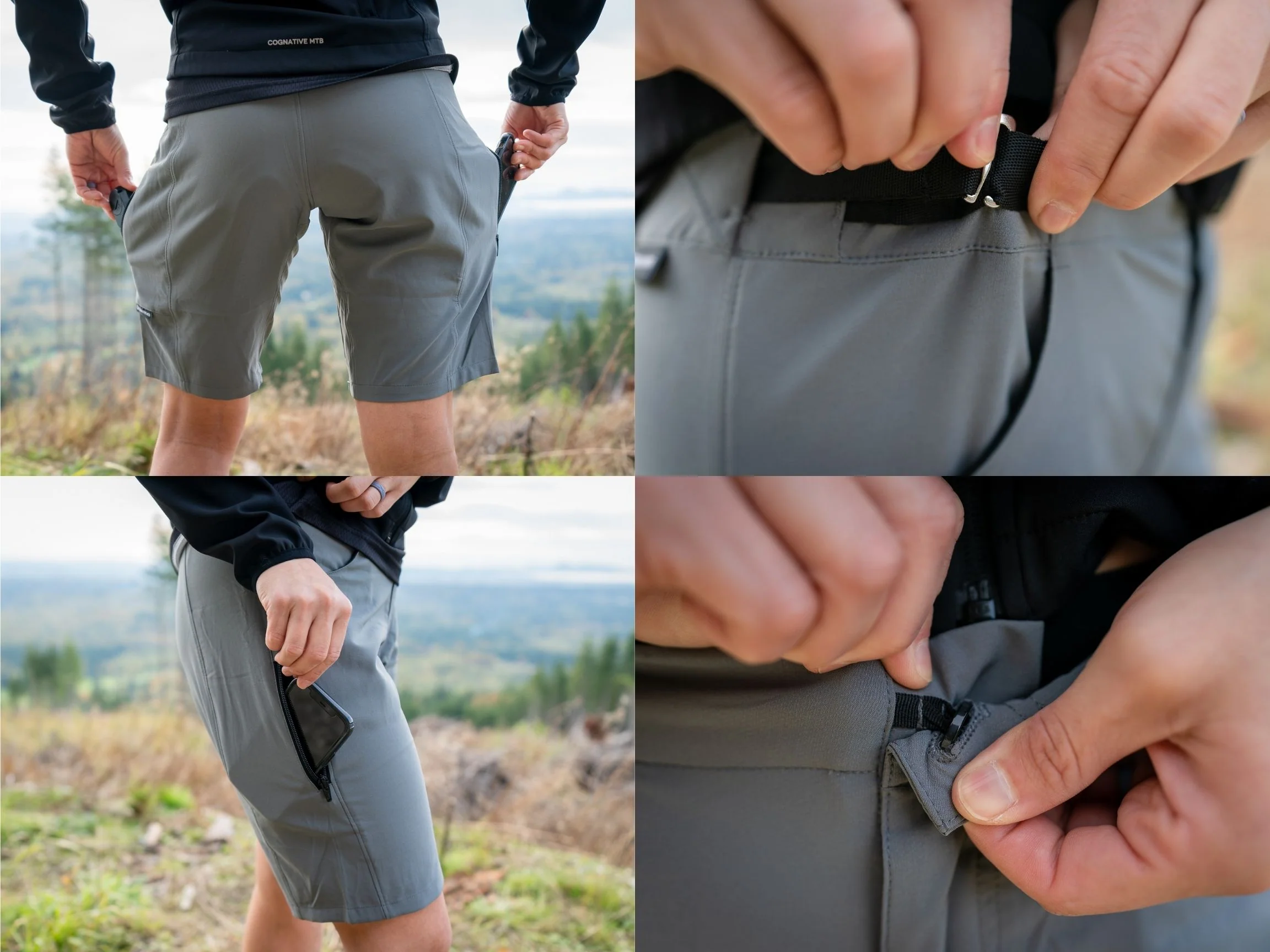 Women's Guide Trail MTB Shorts (Gunmetal Grey) - Image 6